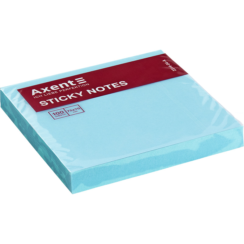 Бумага для заметок Axent 75x75 мм 100 листов 2314-04-A Синий (4250266203363)