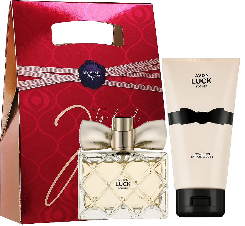 Набор женский парфюмированный Avon Luck в подарочной коробке (AV10588)