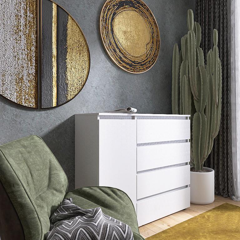 Комод Еверест Лайт КЛ-3 105х38х93 см Белый (EVR-20416)