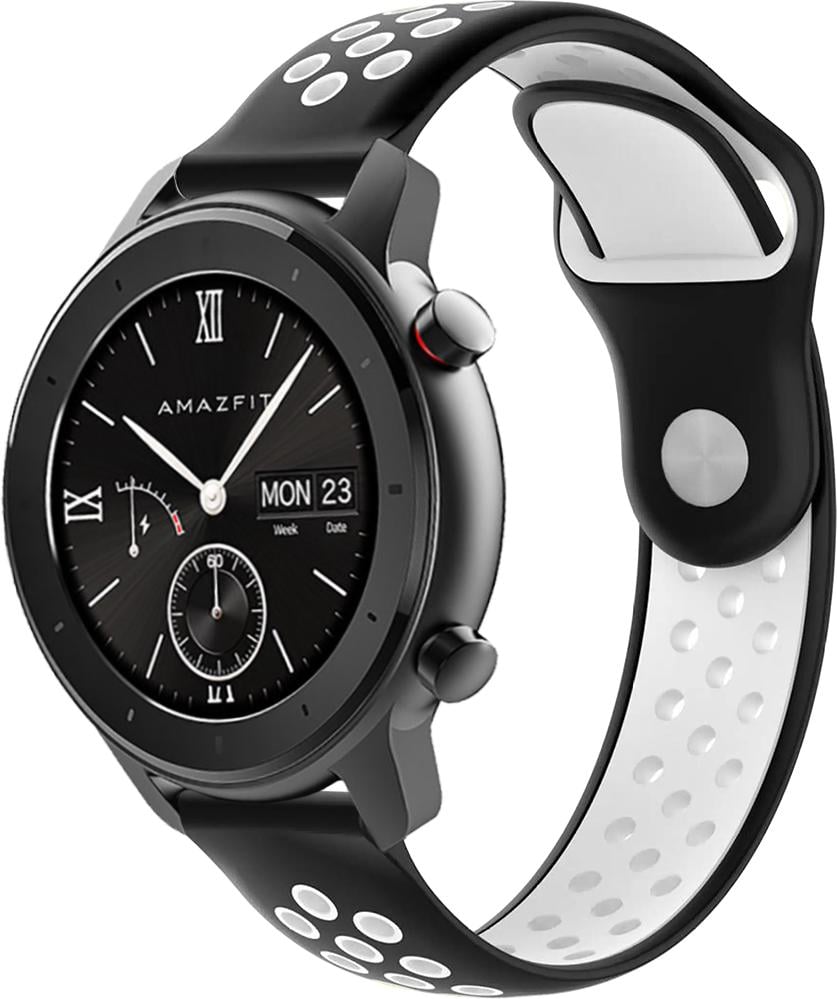 Ремінець Sport для Amazfit GTR 42 мм Black White (23037-1E)