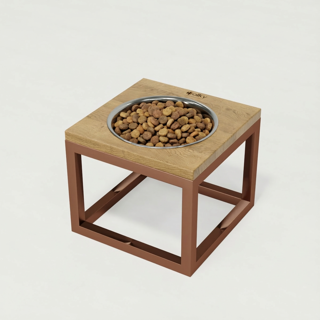 Миска на подставке для больших собак Hollky Base Solo XL 1,8 л (XL-262620-GLNT) - фото 1