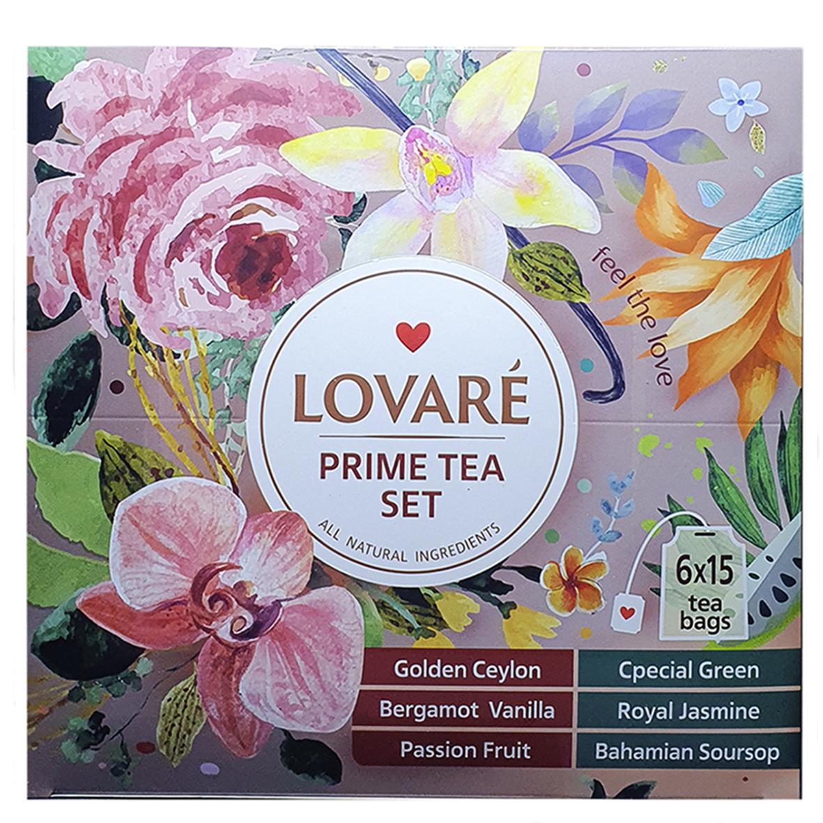 Чай Lovare Prime tea SET 6x15 в пакетиках (56359)