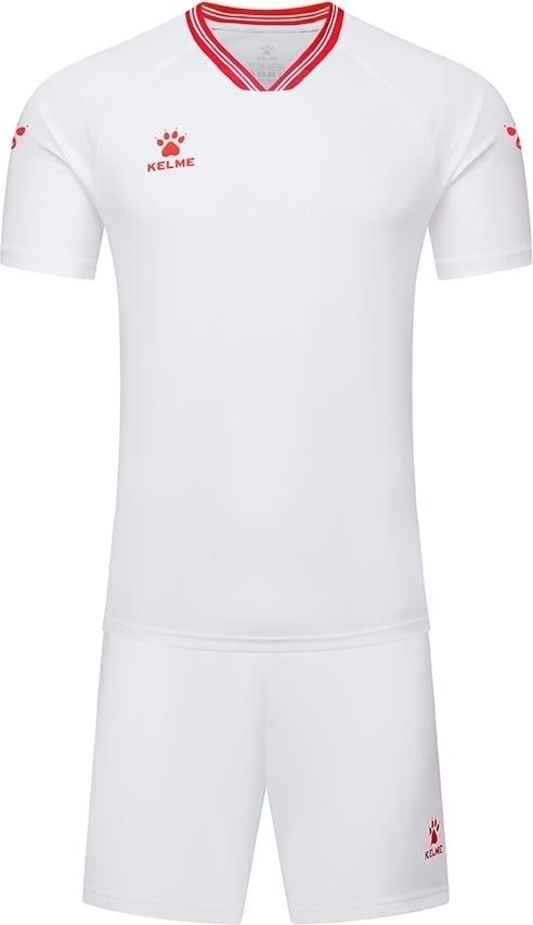 Комплект футбольной формы KELME FARO 14 лет/XS Бело-красный (8451ZB1246.9107)