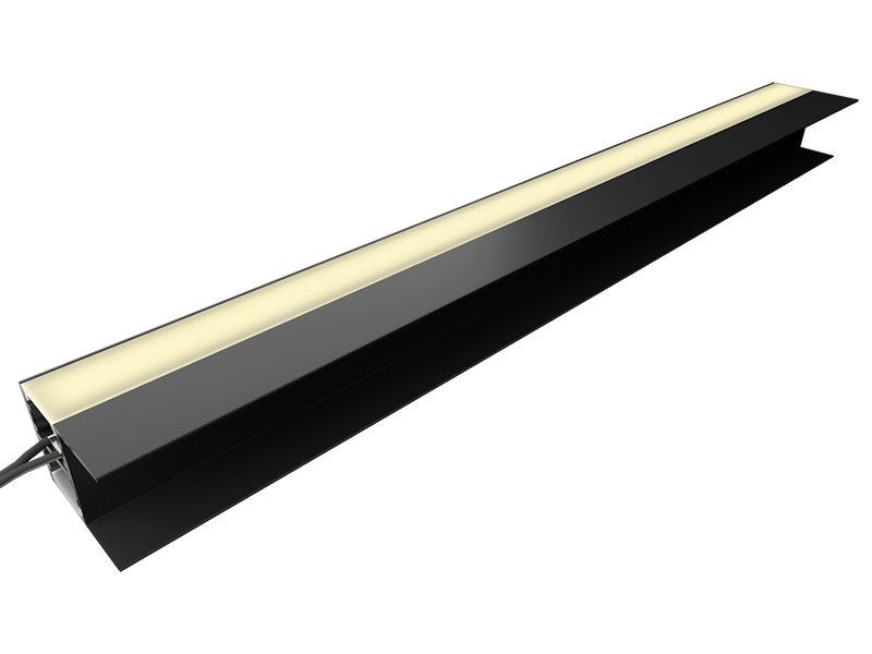 Светильник светодиодный для мебельных полок LEDUA N38-300 300 мм 12V 3,9W 4500K Нейтральный белый свет/Черный корпус/Черный провод 2 м.