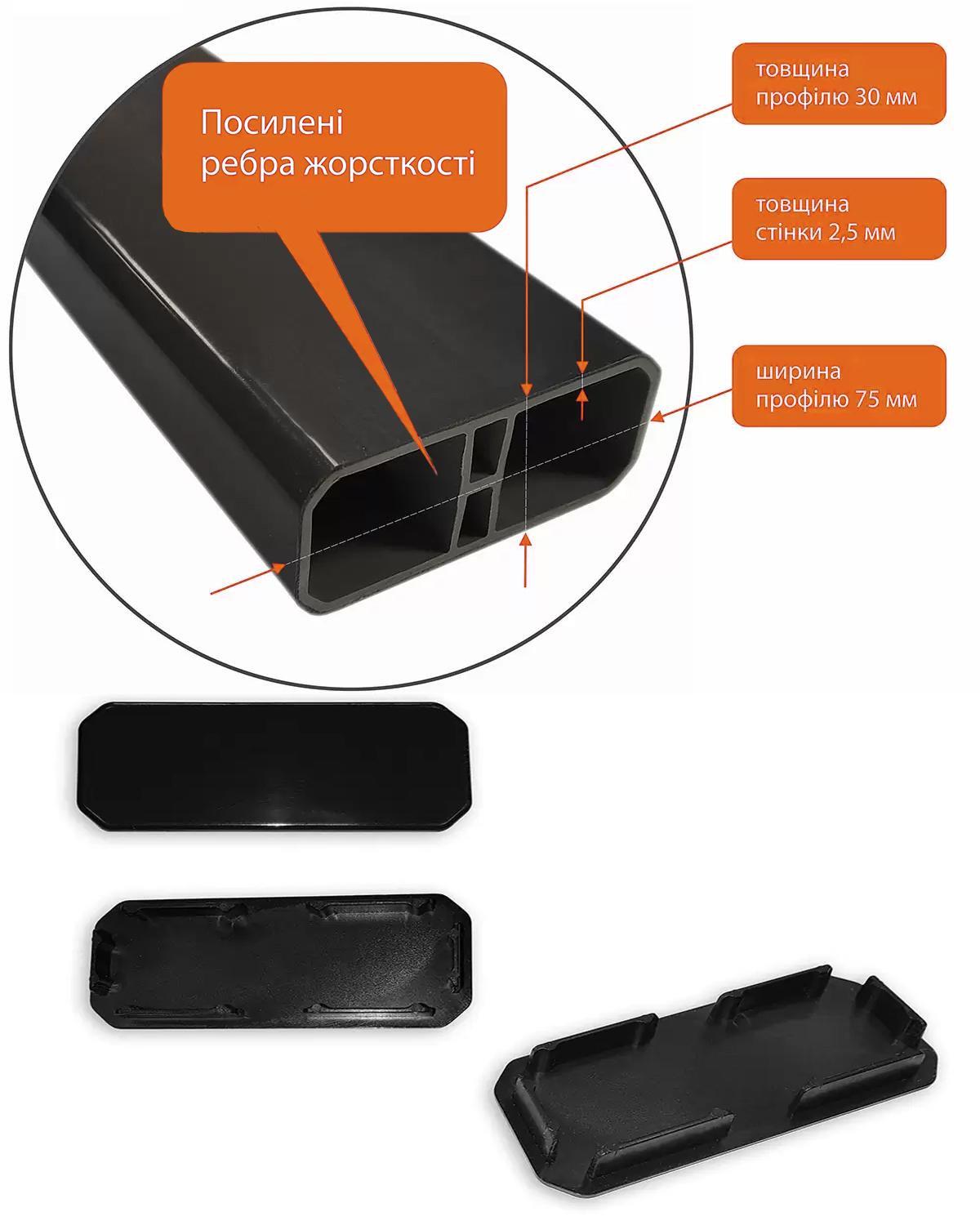 Лавка з ПВХ профілю ТОБІ ШО модерн без спинки 1514х598х415 мм Графітово-Білий - фото 7