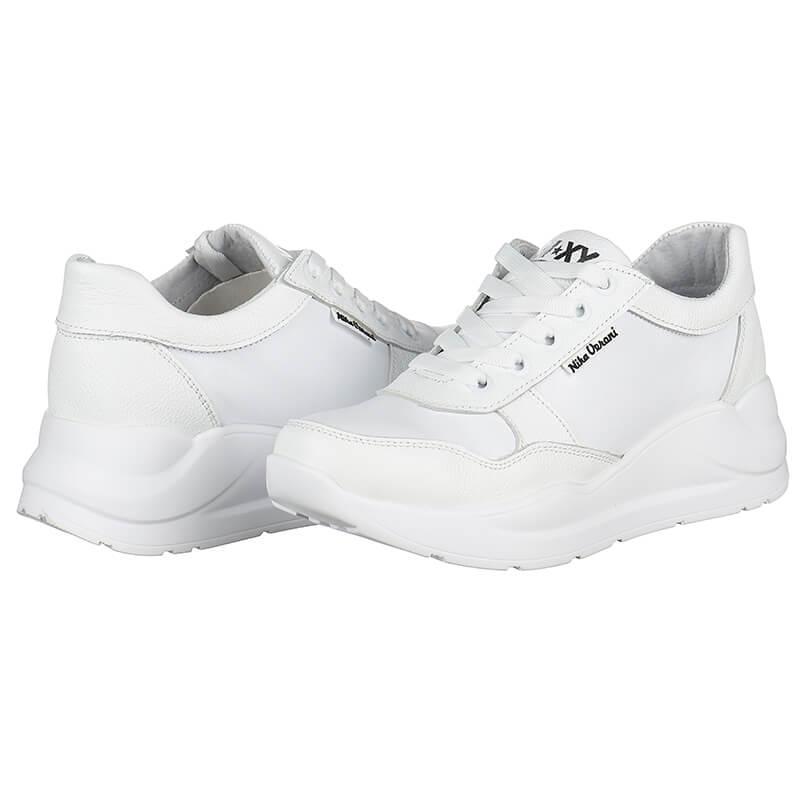 Кроссовки женские Nika Veroni 880 кожа р. 41 Белый (02769)