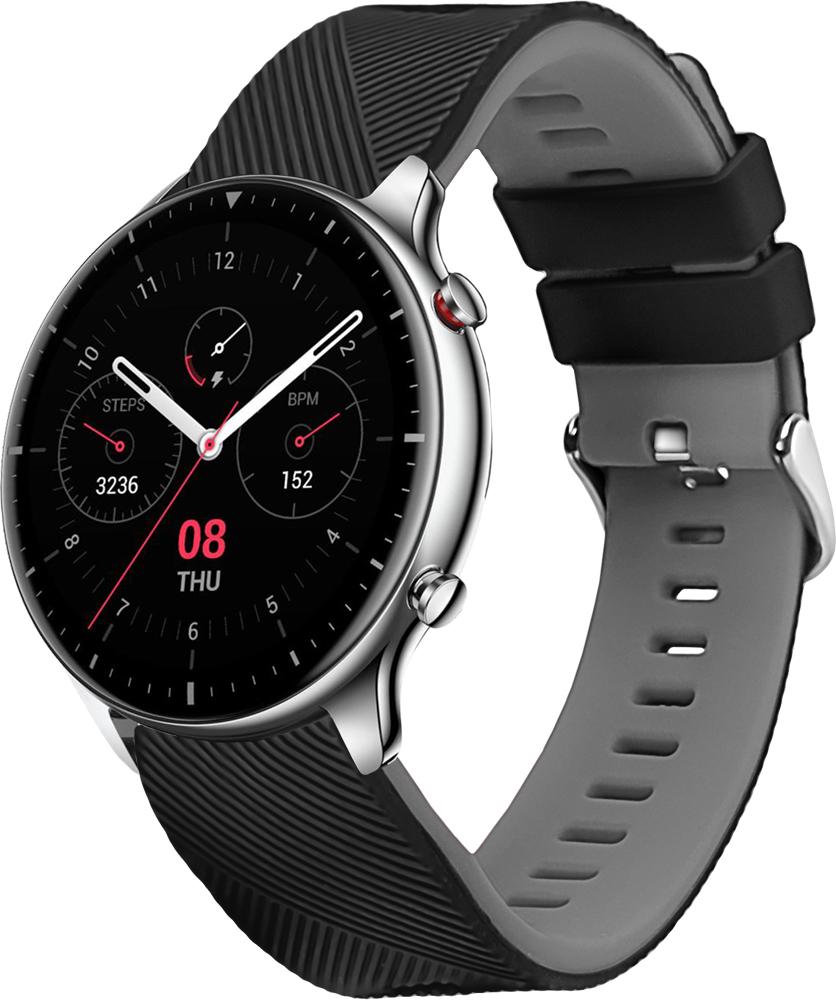 Ремешок Luminic для Amazfit GTR 2e Black Grey (26667-53)