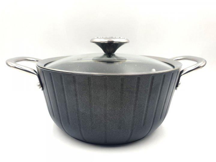 Кастрюля с крышкой OMS 3118 4 л Black (14387466)