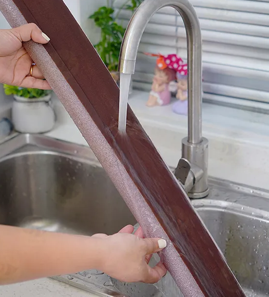 Уплотнитель двойной для низа дверей 95 см Коричневый (2611813507) - фото 5