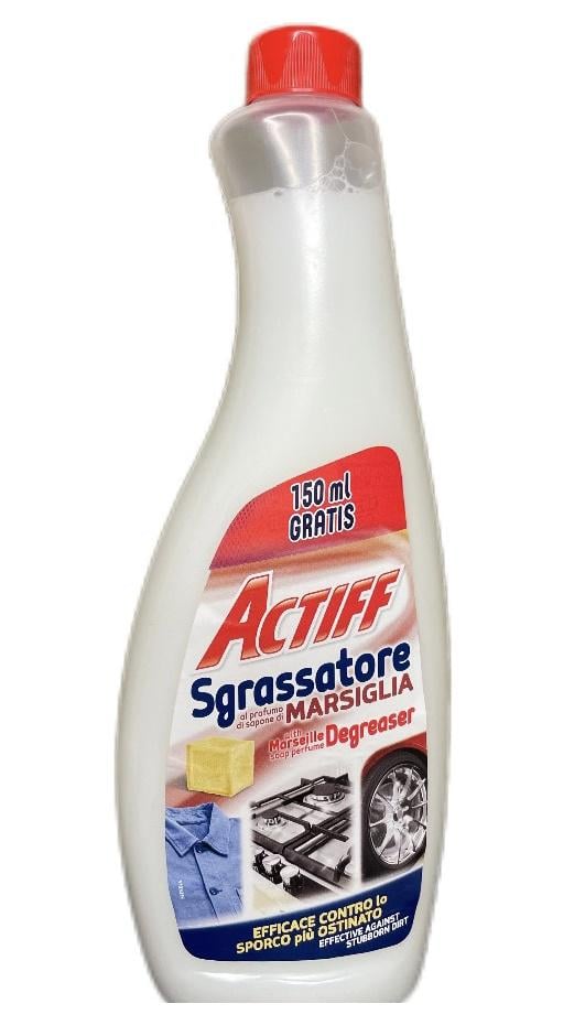 Засіб для видалення жиру і бруду Actiff Sgrassatore Марсельське мило запаска універсальний 750 мл