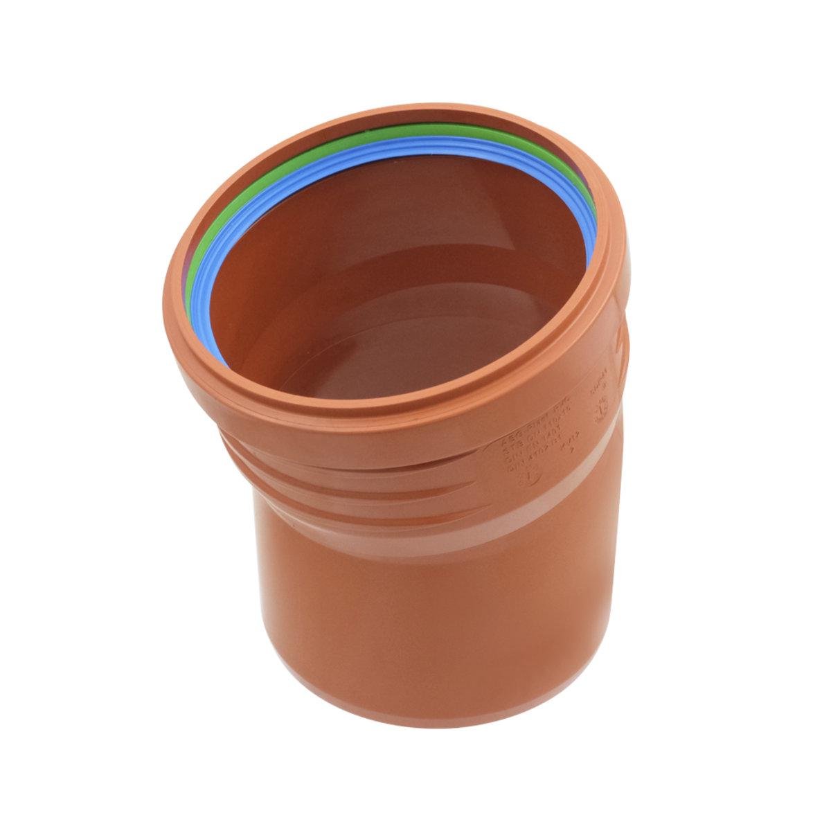 Колено канализационное ASG ESTERNO 110х15°