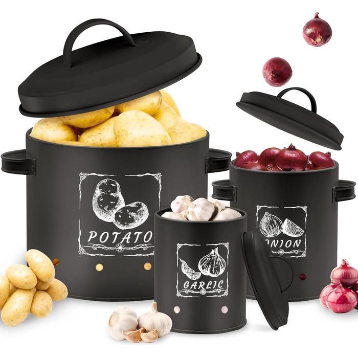 Ящик для хранения Gigmeta с системой вентиляции 3 шт. Черный (2659209)