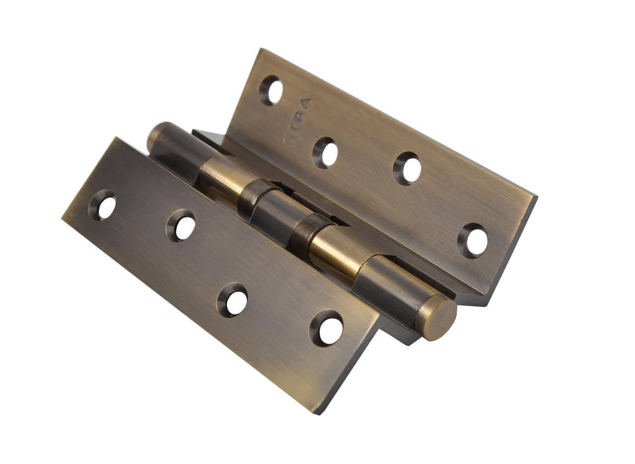 Петля дверна SIBA 100 мм кутова латунна, антична бронза (2BB 4"х3"х3 мм FHP AB CRANK) - фото 2 Петля дверна SIBA 100 мм кутова латунна, антична бронза (2BB 4"х3"х3 мм FHP AB CRANK) - фото 2