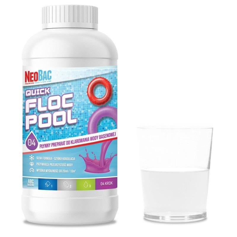 Коагулянт для бассейна NeoBac Quick Floc Pool кристальная вода 1 л (12098945)