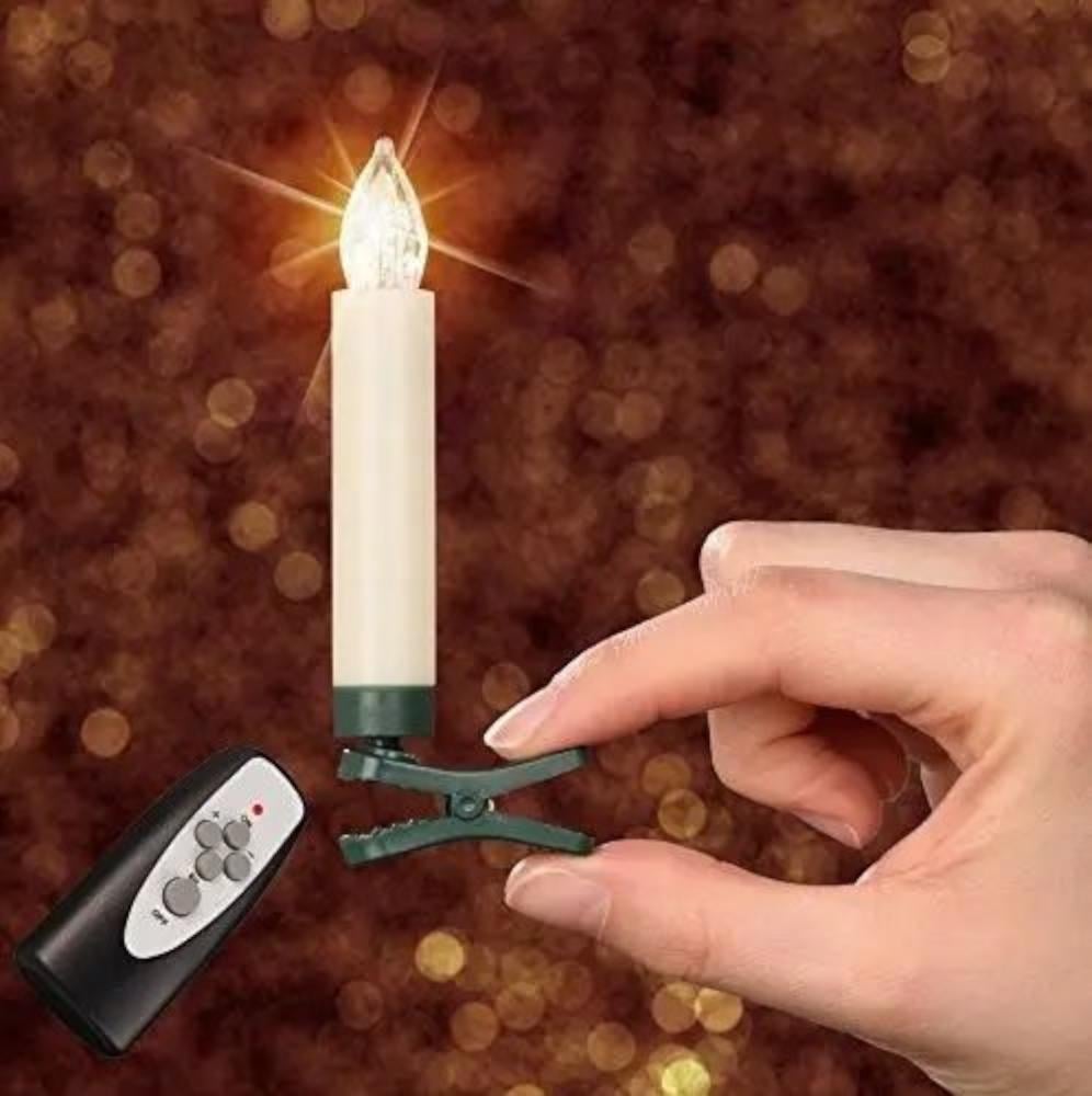 Гирлянда LED RGB Livarno Home Свечи на елку с пультом таймером и батарейками IP44 15 шт. (N1-00409-1) - фото 2 Гирлянда LED RGB Livarno Home Свечи на елку с пультом таймером и батарейками IP44 15 шт. (N1-00409-1) - фото 2