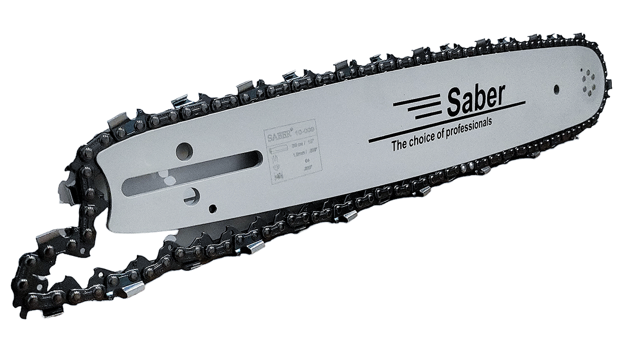 Комплект шина Saber цепь Oregon для бензопилы 38 см 64 звена 32 зубов 0,325 шаг 1,5 мм толщина звена (2008590590)