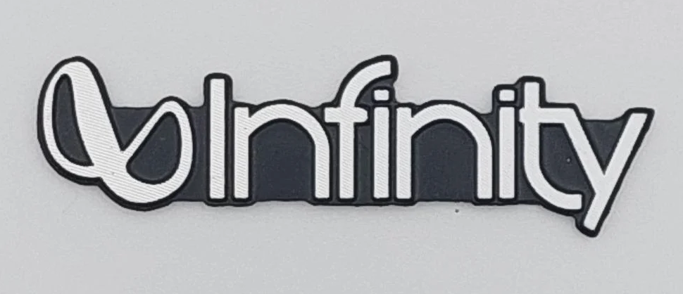 Эмблема Infinity на сетку динамика 5х1,4 см (1906784097)