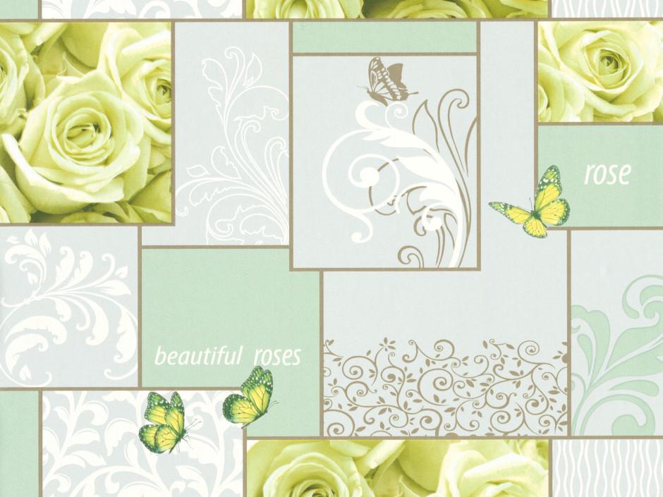 Обои моющиеся Слов'янські шпалери Миндаль 719904М 0,53x10,05 м Салатовый (4824033289388)