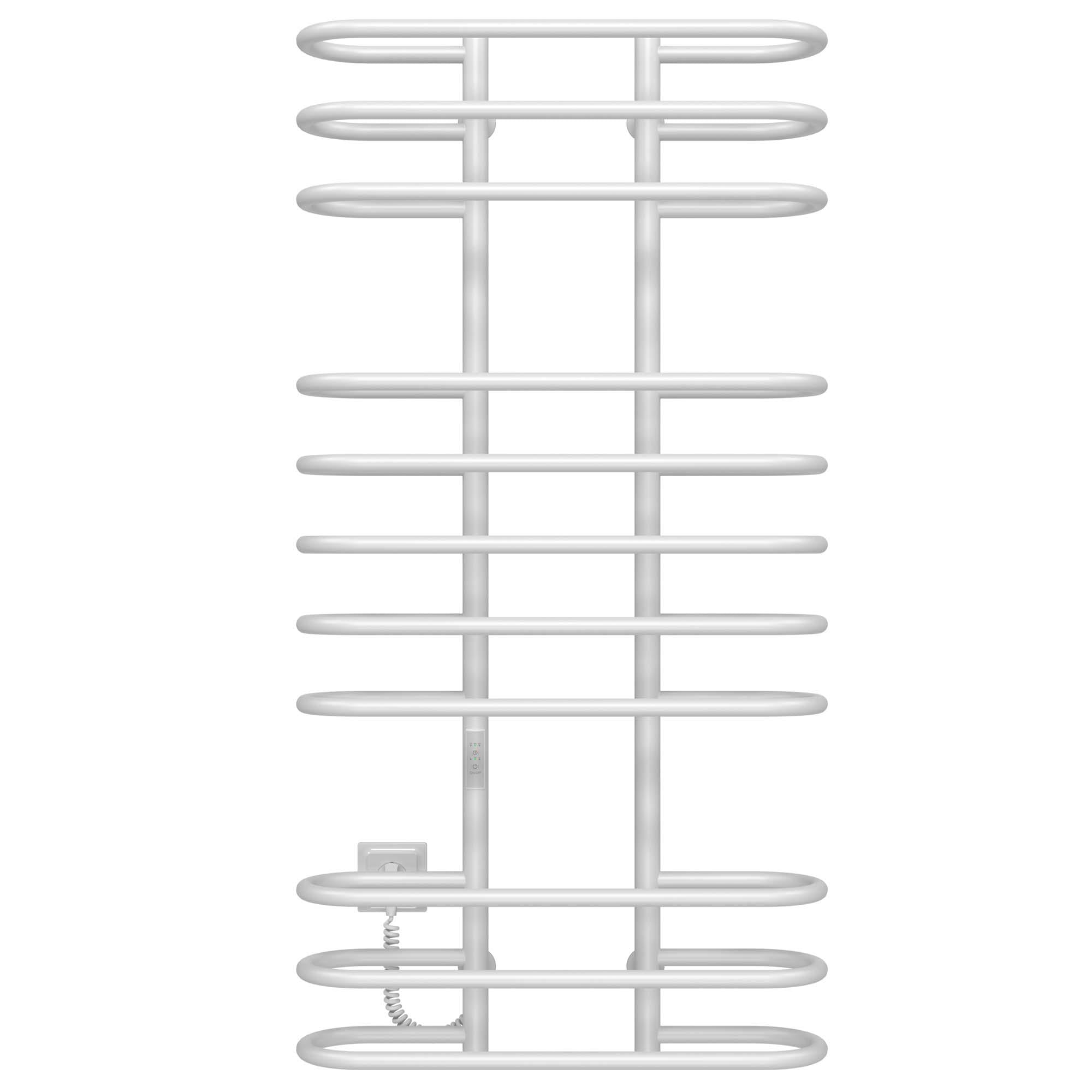 Полотенцесушитель электрический Deffi Британика П11 WD03 нержавеющая сталь 600х1200 мм Белый (C.BR.120.60.11.EWL3)