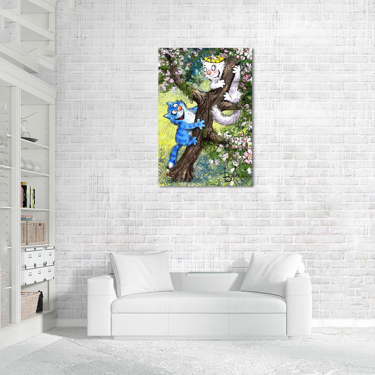 Модульная картина Достать кошечку! 1 модуль 80x120 см (_rinaz_2019192543) Модульная картина Достать кошечку! 1 модуль 80x120 см (_rinaz_2019192543)