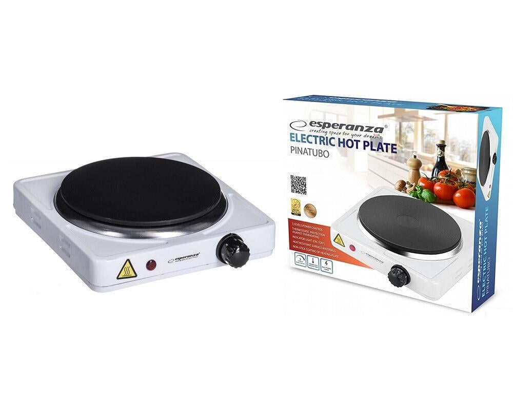 Электрическая плита Esperanza EKH002W 250x260x70 мм 1500 Вт Белый (1725368714)