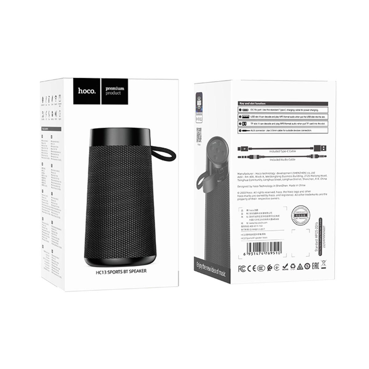 Портативная колонка HOCO HC13 Sports BT Speaker Bluetooth Black (000086) - фото 3