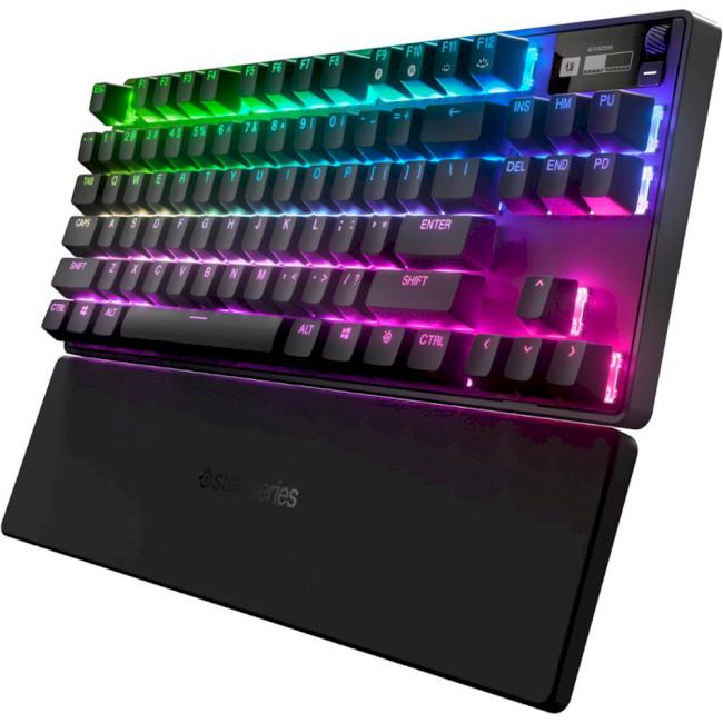 Клавиатура игровая механическая SteelSeries Apex Pro TKL Bluetooth с RGВ-подсветкой Черный (64865)