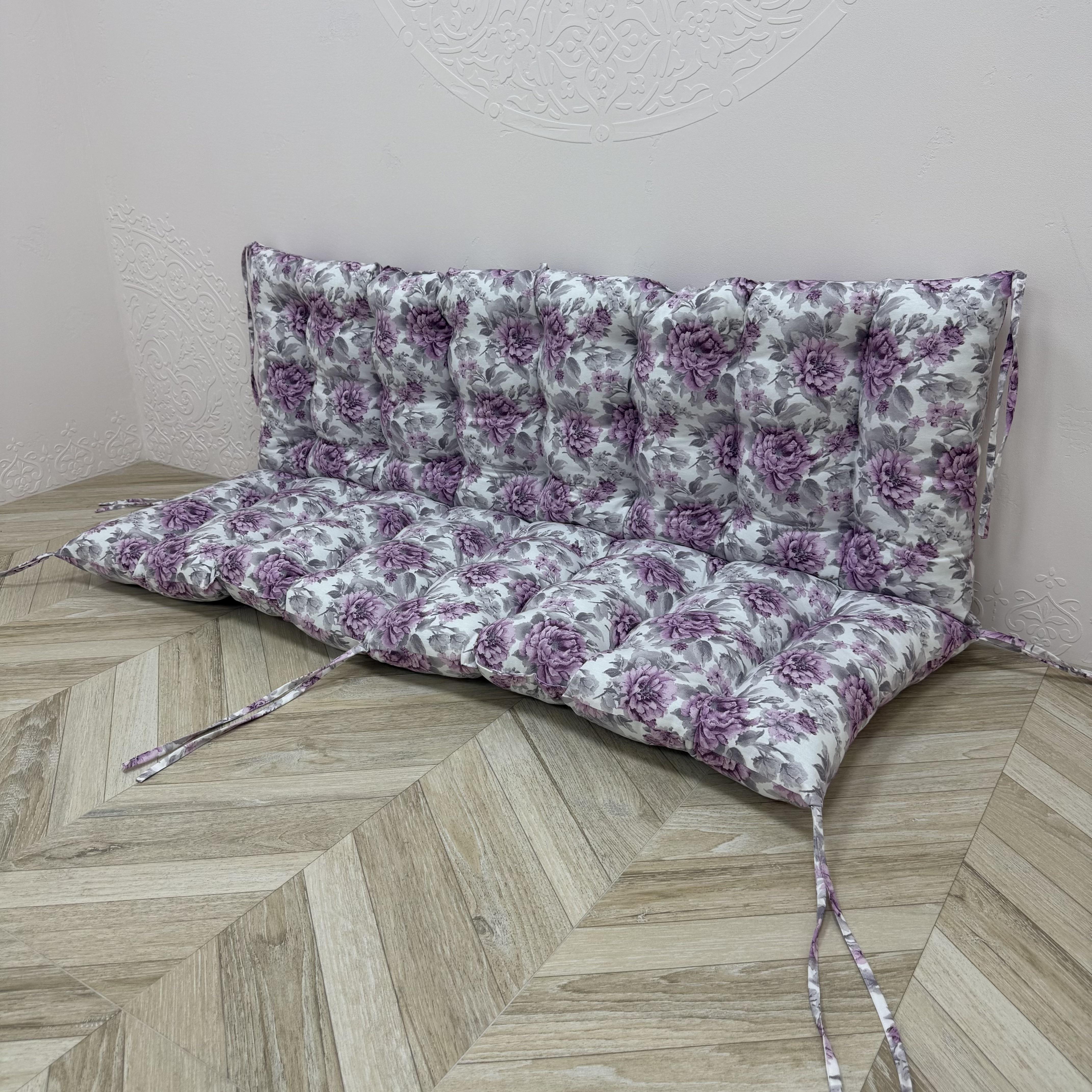 Подушка Comfort Home Dahlia на поддоны/качели/каркасы/садовую мебель панама 150х50х50 см