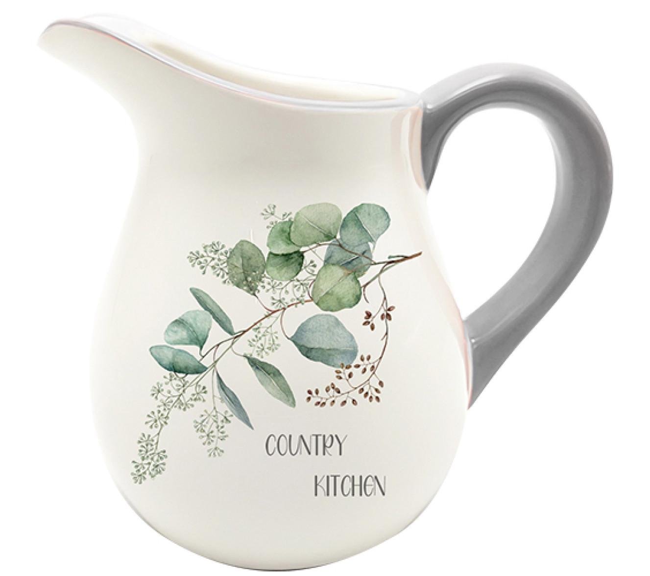 Кувшин S&T Флора 1150 мл Белый с серым (700-09-16)