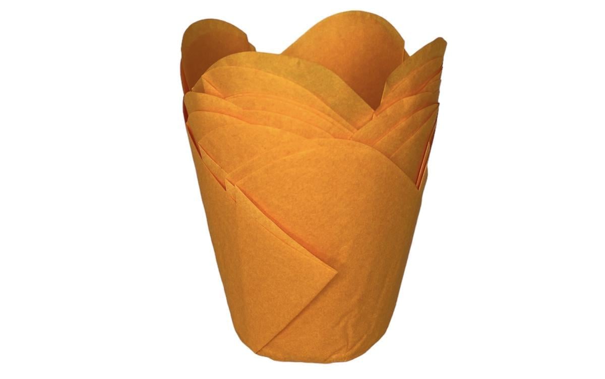 Форма для випічки кексів/капкейків ЛІЛІЯ паперові Помаранчевий (19573232)