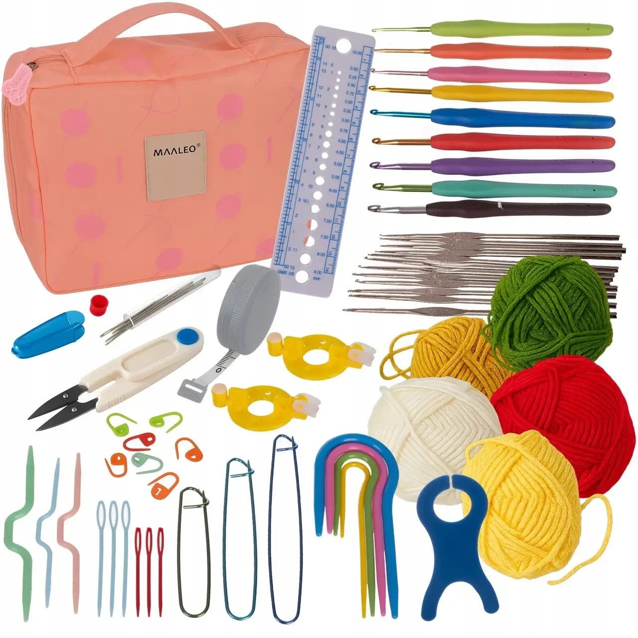 Набір для в'язання гачком Maaleo 25692 XXL 58 пр. у футлярі (25692)