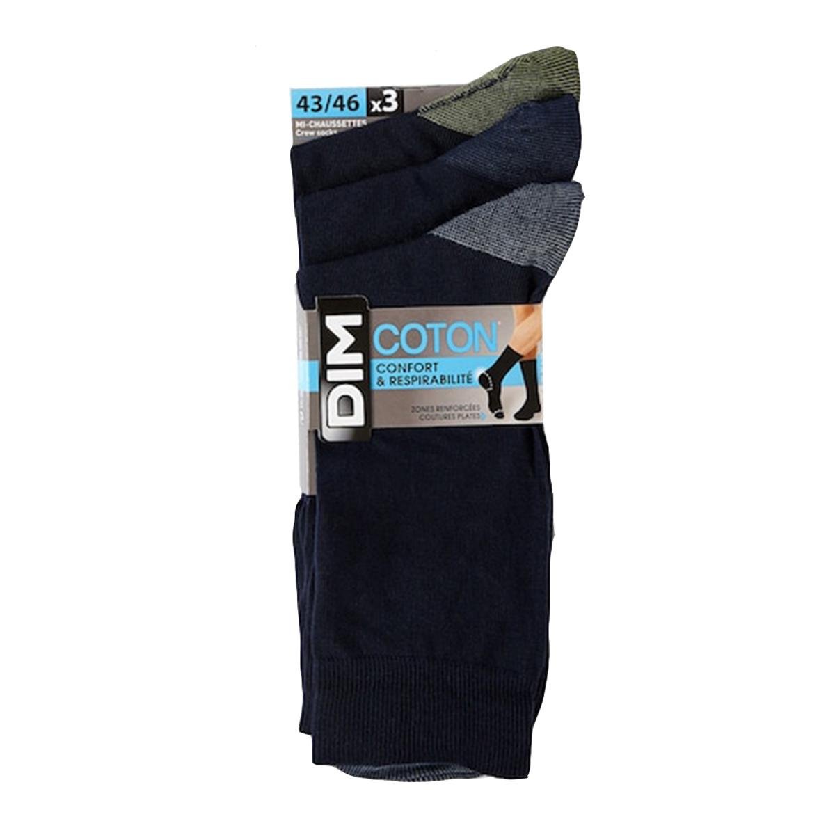 Носки DIM Coton Style Bleu marine 2