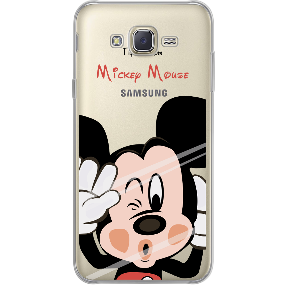 Чохол BoxFace Samsung J700H Galaxy J7 Mister M Прозорий силікон (24496-cc58-24496)