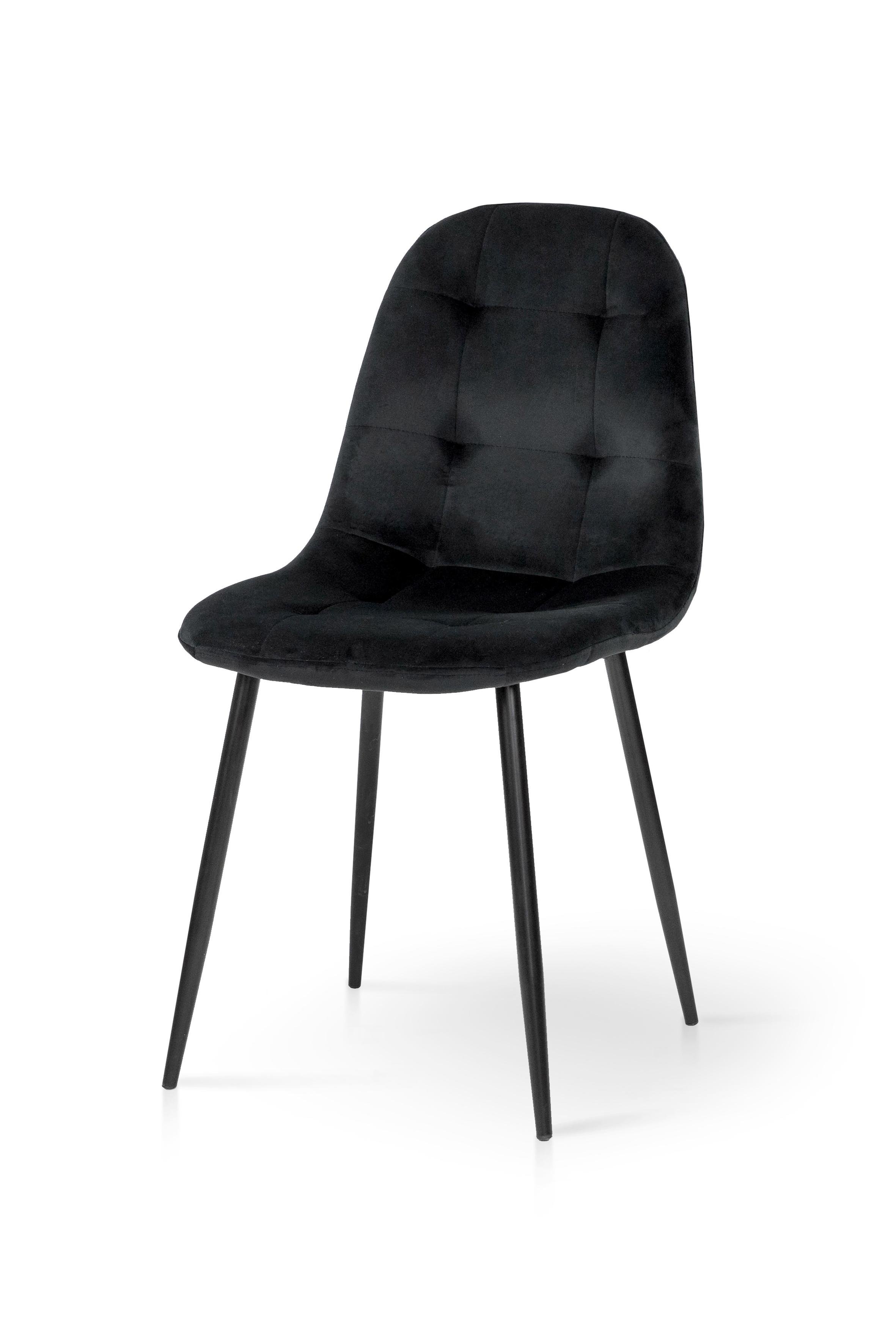 Кухонный стул Мікс Меблі Квест ткань велюр/металл Черный (А0057517)