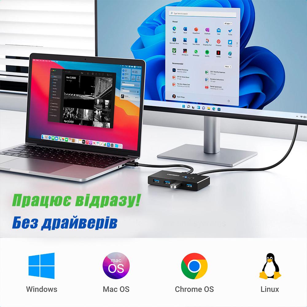 Комутатор KVM Switch Box USB 3.0 (13698844) - фото 4