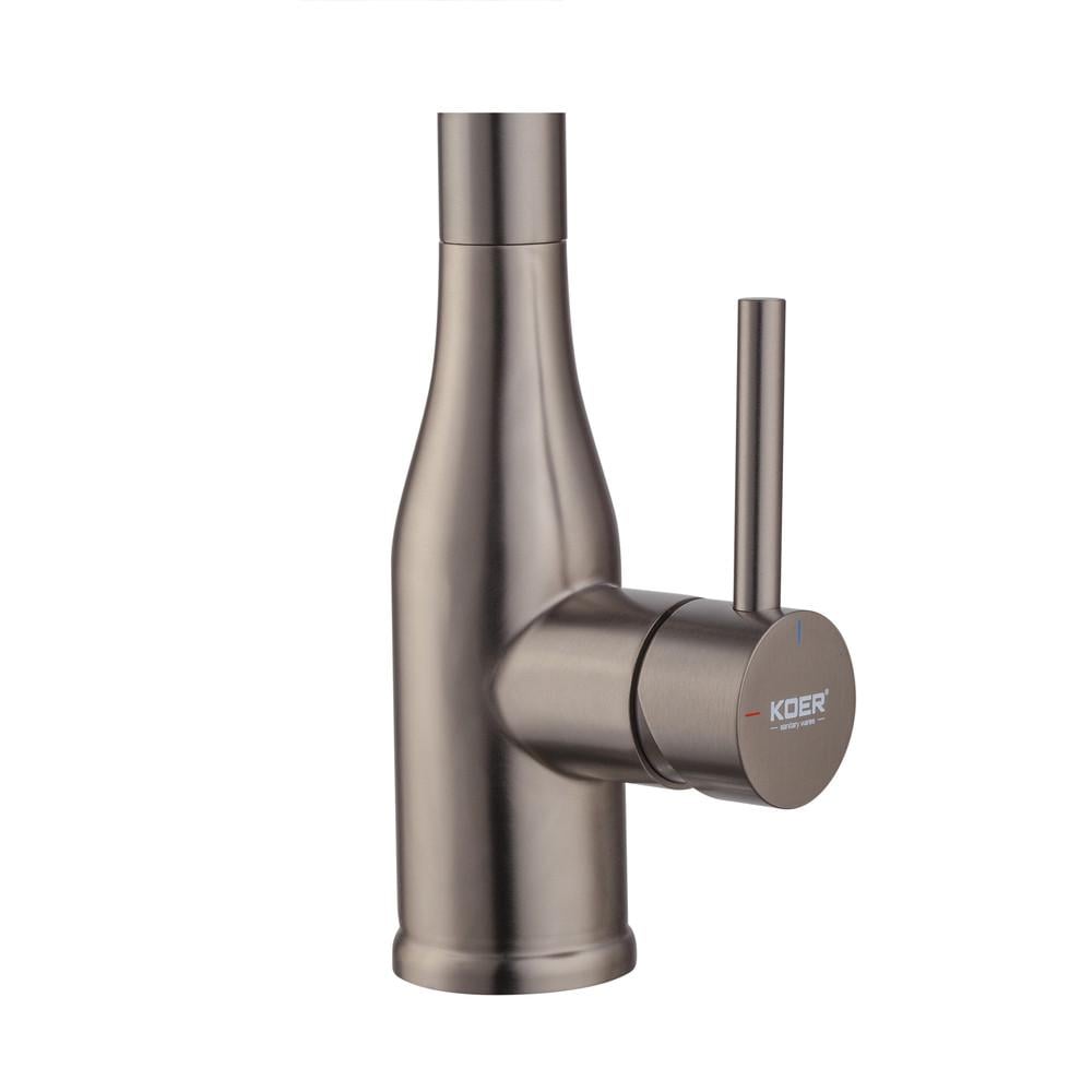 Смеситель для кухни KOER KI-70026-07 с черным силиконовым изливом (KR5211) - фото 8