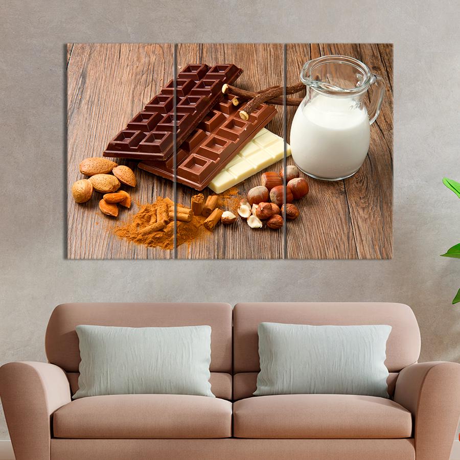 Настенний декор Разнообразный шоколад 156x100 см (A324-3)