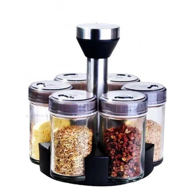 Набір для спецій Stenson R30575 на підставці 6 шт. (iz14195)