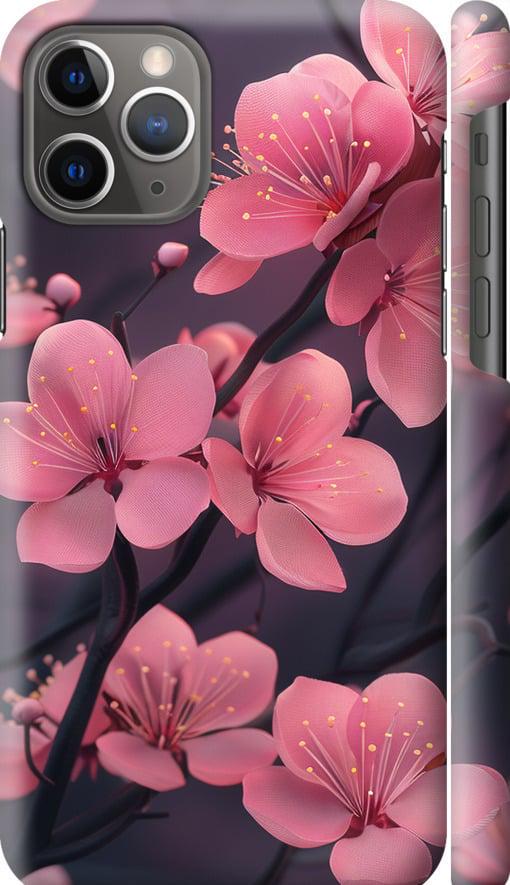 Чехол на iPhone 11 Pro Пурпурная сакура (6075c-1788-42517)