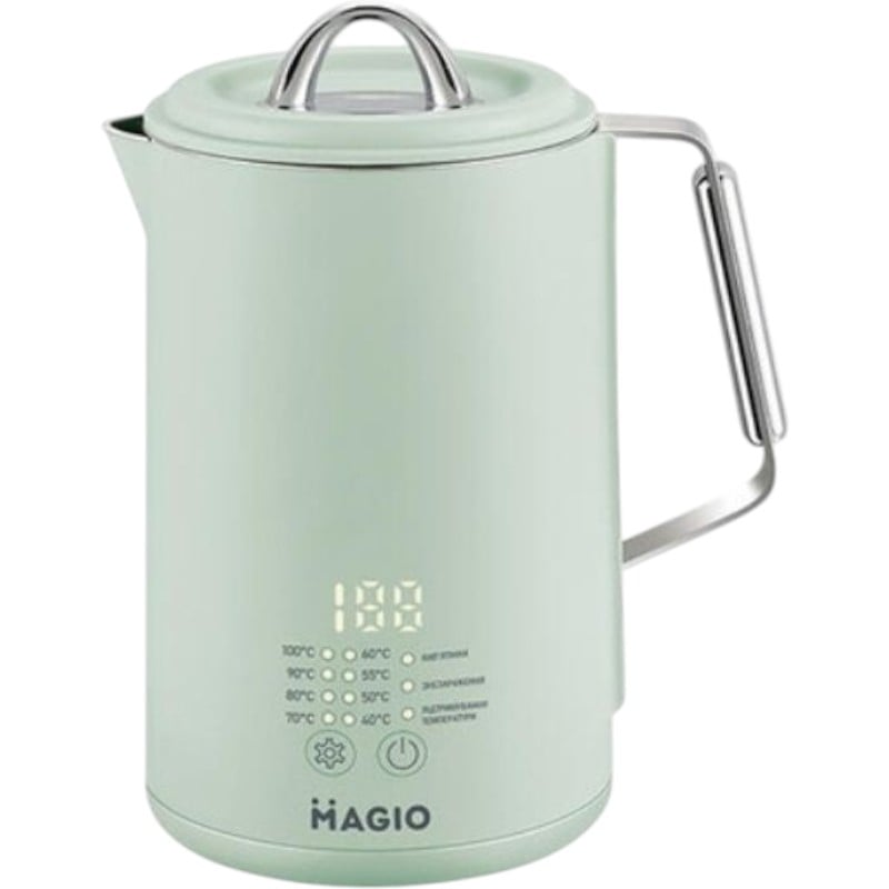 Електрочайник Magio MG-515 з регулювання температури 1,5 л 1500W Green (26202740) - фото 1