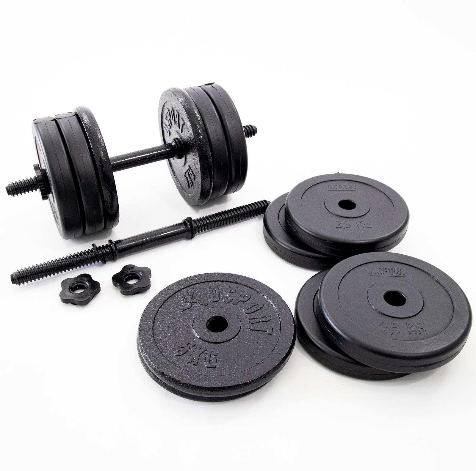 Гантель набірний-розбірний з регульованою вагою OSPORT OF-0167 Mix 20,5 кг (20367) - фото 2