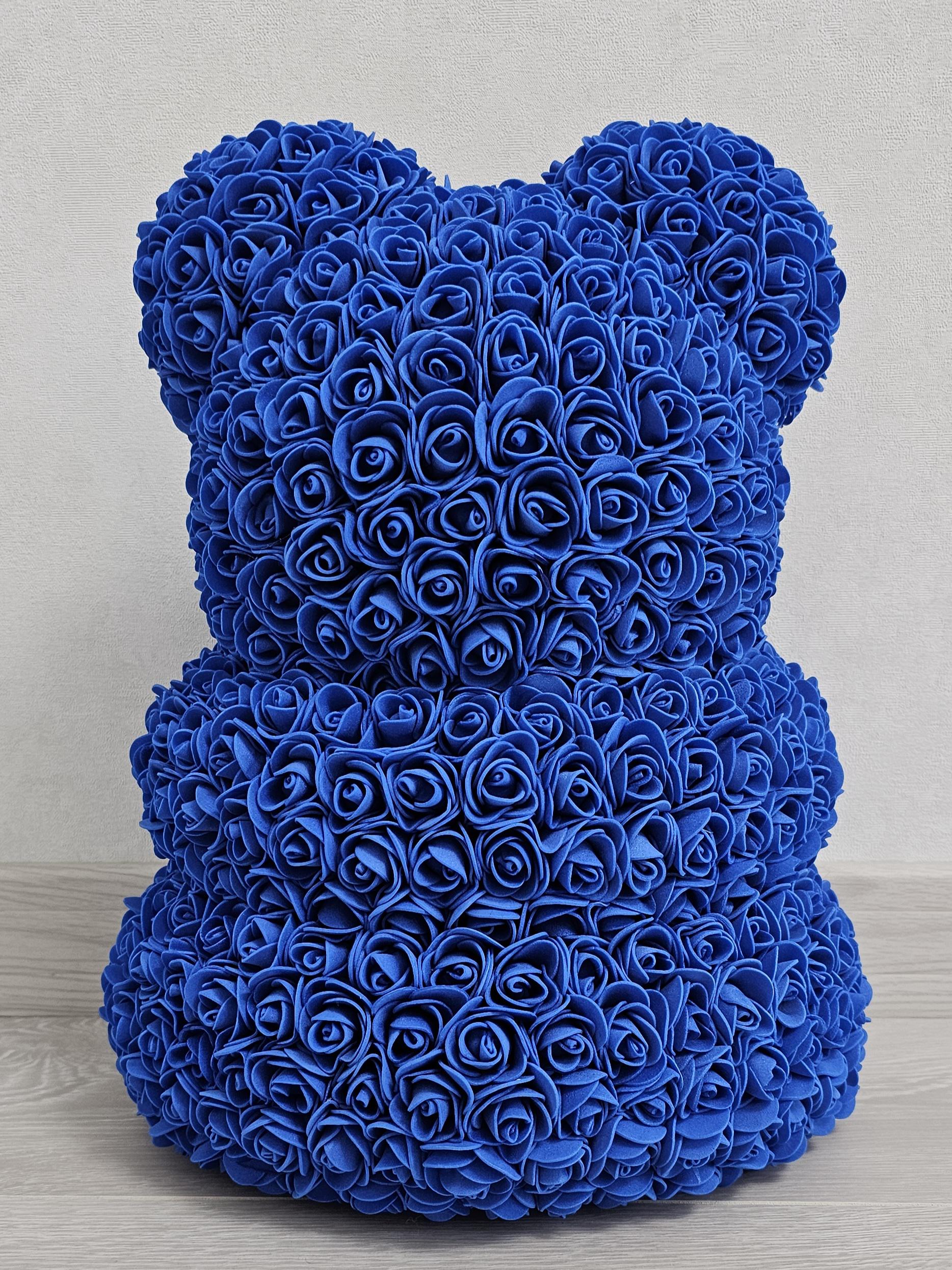 Мишка из искусственных роз T-PACK 40 см Синий (14951126) - фото 3 Мишка из искусственных роз T-PACK 40 см Синий (14951126) - фото 3