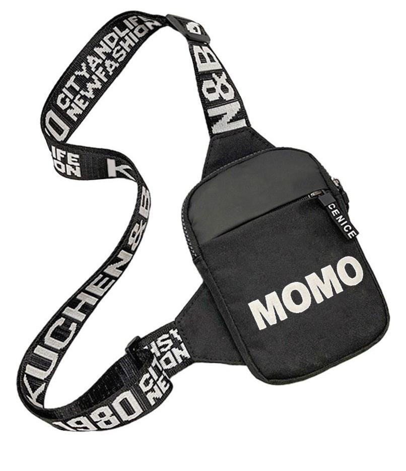 Сумка-мессенджер через плечо с принтом МОМО (21542866)