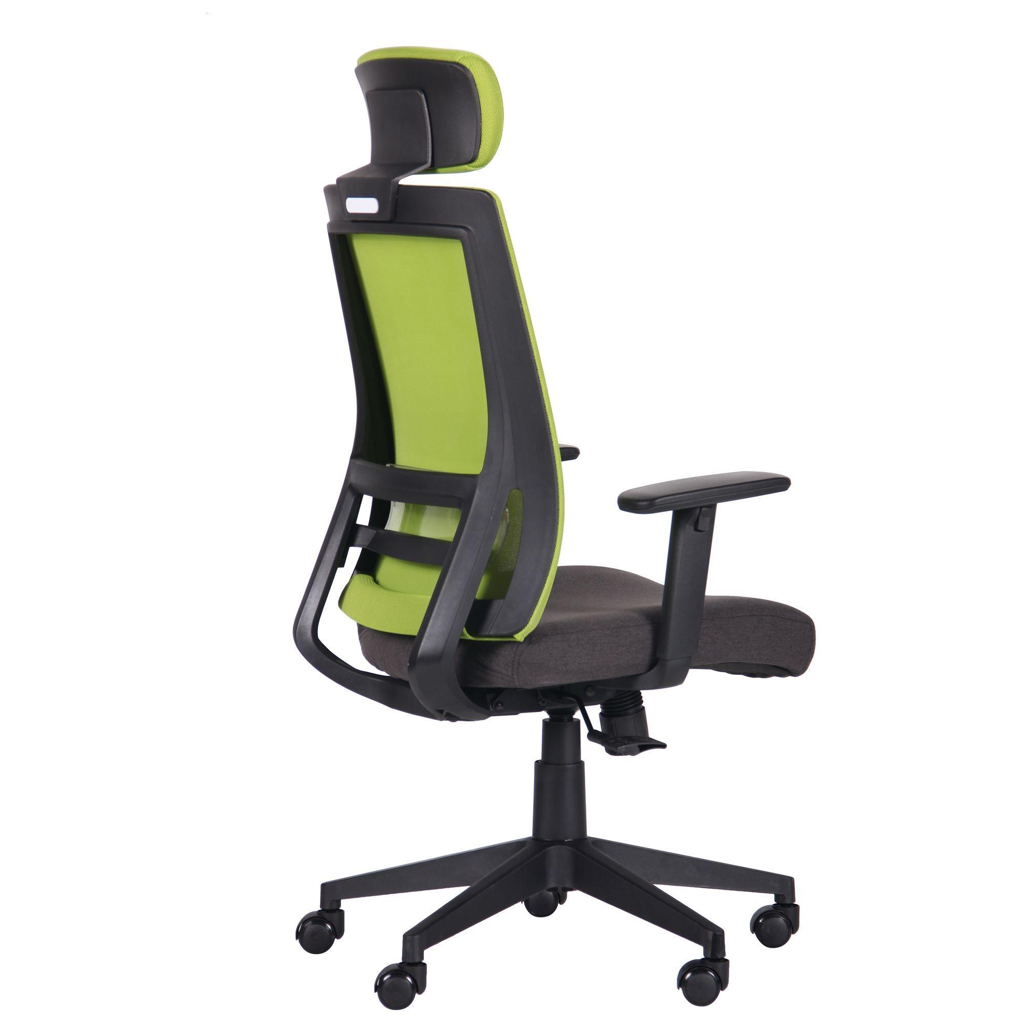 Кресло компьютерное AMF Holding Scrum 1180+100х640х630 Черный/лайм - фото 5