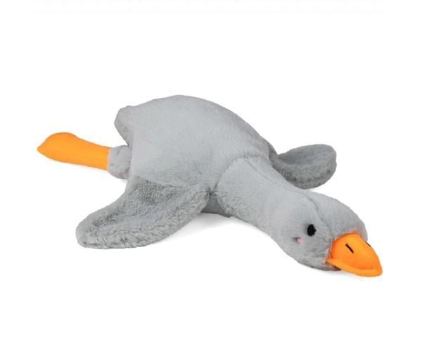 М'яка іграшка подушка Гусь-обнімусь 70 см Сірий (ftlx-1064)