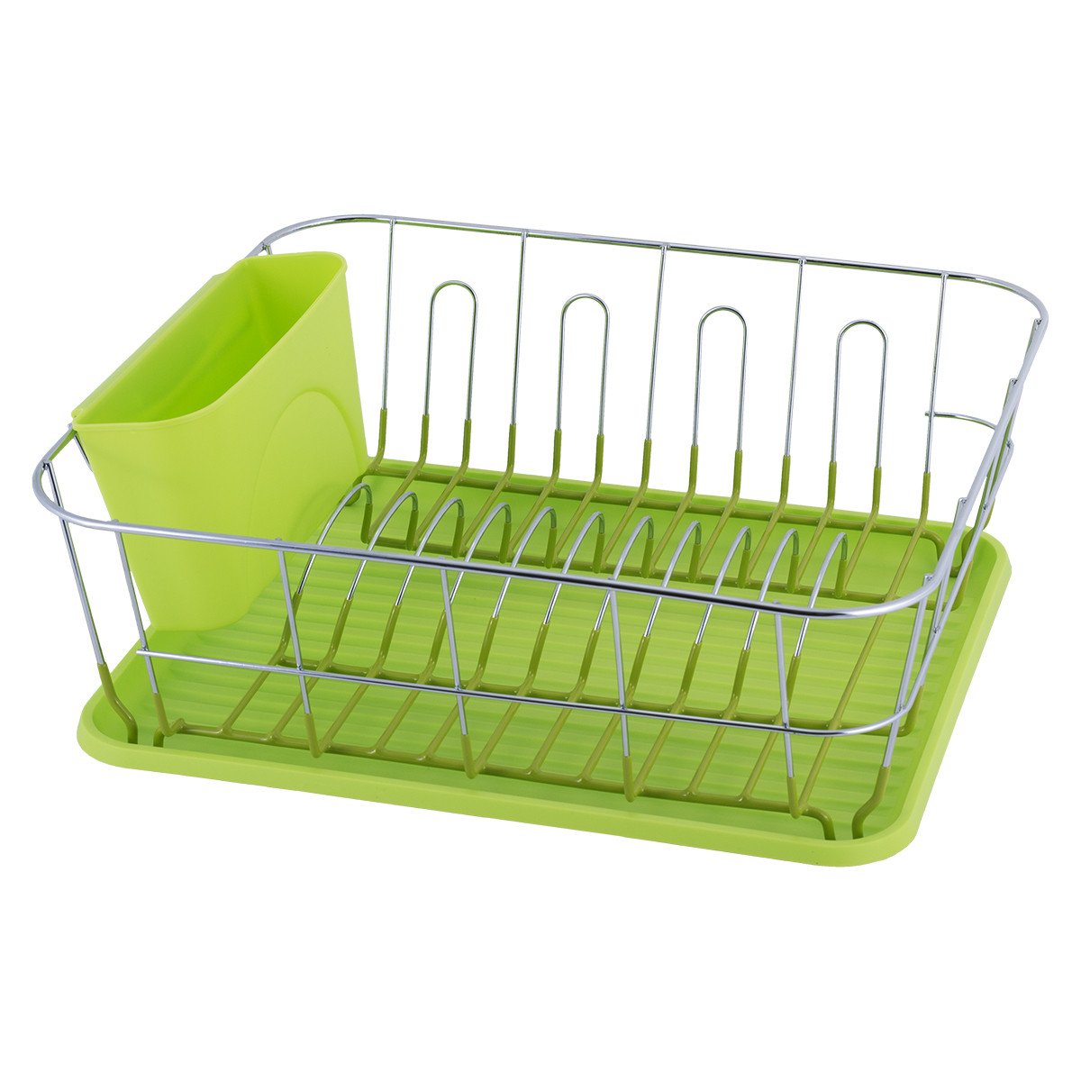 Сушарка для посуду Kamille 37x33x13,5 см з піддоном KM-0763A