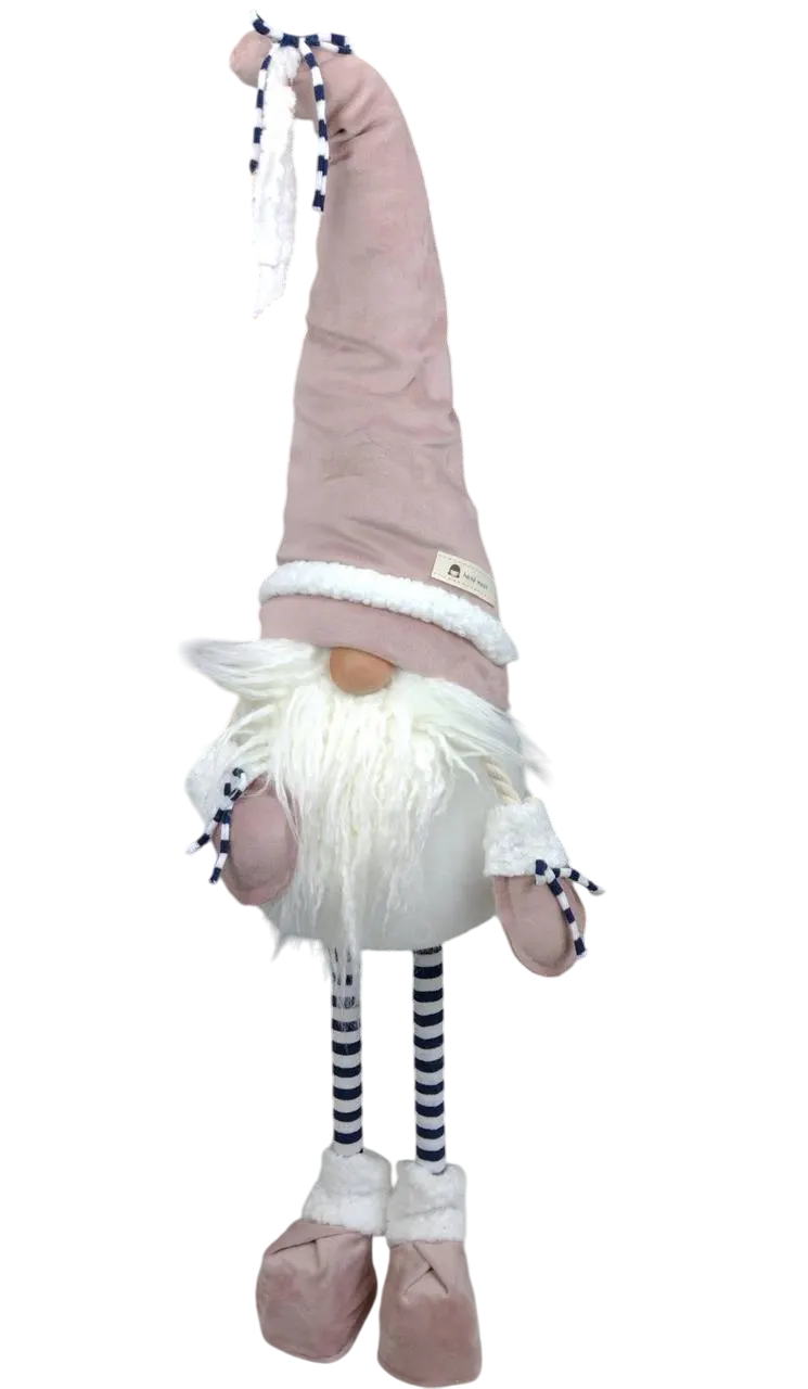 Мягкая игрушка новогодняя Гном скандинавской бородой и колпаком 75 см с Пудровой (147-41-Гном №15) Мягкая игрушка новогодняя Гном скандинавской бородой и колпаком 75 см с Пудровой (147-41-Гном №15)