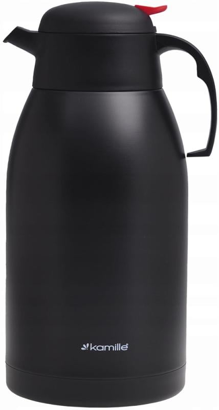 Термос Kamille конференция с вакуумной стальной колбой 2500мл Черный
