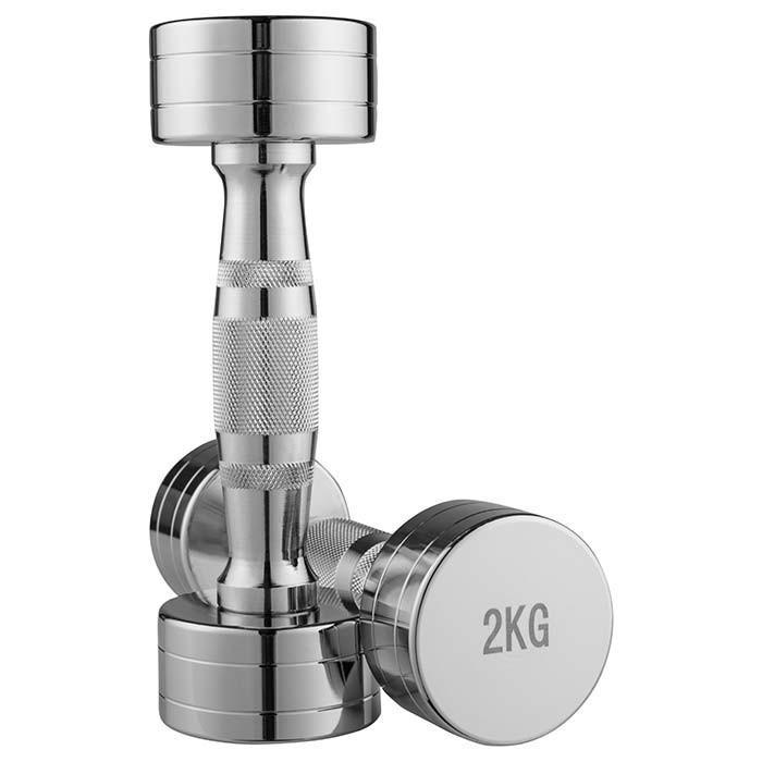 Гантель 2 кг 1 шт. Хром (80020-2) - фото 2 Гантель 2 кг 1 шт. Хром (80020-2) - фото 2