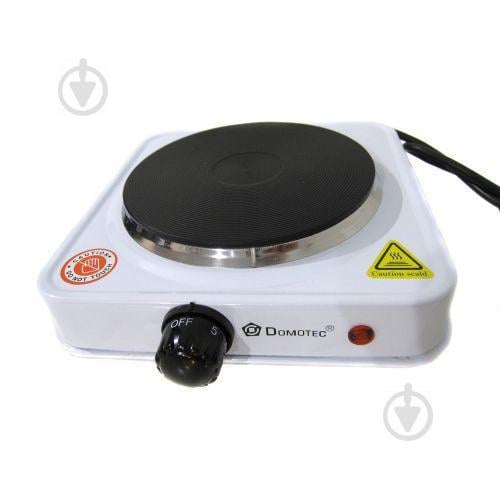 Настільна плита електрична переносна електроплита Domotec MS-5821 White (005298)